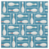 Modern Bowl/Bowling Buttone auf Blue Stoff (Muster)