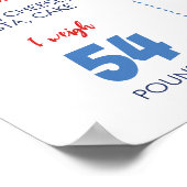 Modern Bowling Kindergeburtstag Milestone Poster (Ecke)