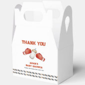 Modern Boxing Little Champion Baby Shower Geschenkschachtel (Offen)