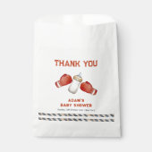 Modern Boxing Little Champion Baby Shower  Geschenktütchen (Vorderseite)