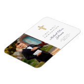 Modern Boy First Heilige Kommunion Picture Magnet (Linke Seite)