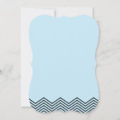 Modern Boy Oh Boy Little Man Mustache Babydusche Einladung (Rückseite)