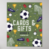 Modern Boys Soccer ball Cards & Gifts Poster (Vorne)