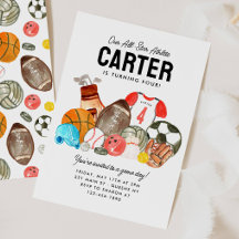 Modern Boys Sports Balls All Star Kids Birthday