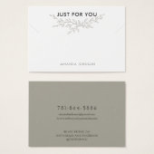 Modern Branch Earthy Bracelet Display Card (Vorne & Hinten)