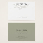 Modern Branch Earthy Bracelet Display Card (Vorne & Hinten)