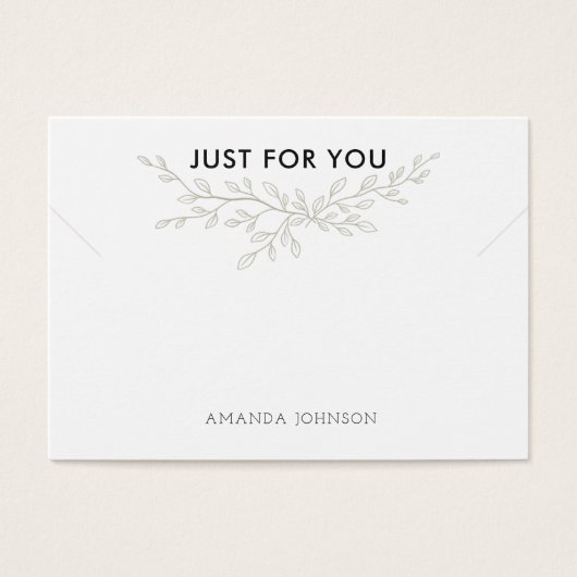 Modern Branch Earthy Bracelet Display Card (Vorderseite)