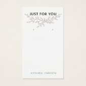Modern Branch Earthy Earring Display Card (Vorderseite)