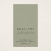 Modern Branch Earthy Earring Display Card (Rückseite)