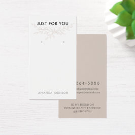 Modern Branch Earthy Earring Display Card