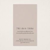 Modern Branch Earthy Earring Display Card (Rückseite)