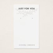 Modern Branch Earthy Earring Display Card (Vorderseite)