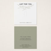 Modern Branch Earthy Ring Display Card (Vorne & Hinten)