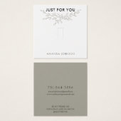 Modern Branch Earthy Ring Display Card (Vorne & Hinten)