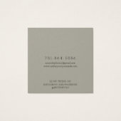 Modern Branch Earthy Ring Display Card (Rückseite)