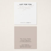 Modern Branch Earthy Stud Earring Display Card (Vorne & Hinten)