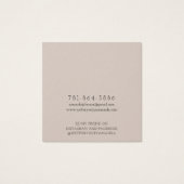 Modern Branch Earthy Stud Earring Display Card (Rückseite)