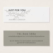 Modern Branch Earthy Stud Earring Display Card (Vorne & Hinten)