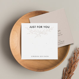 Modern Branch Earthy Stud Earring Display Card