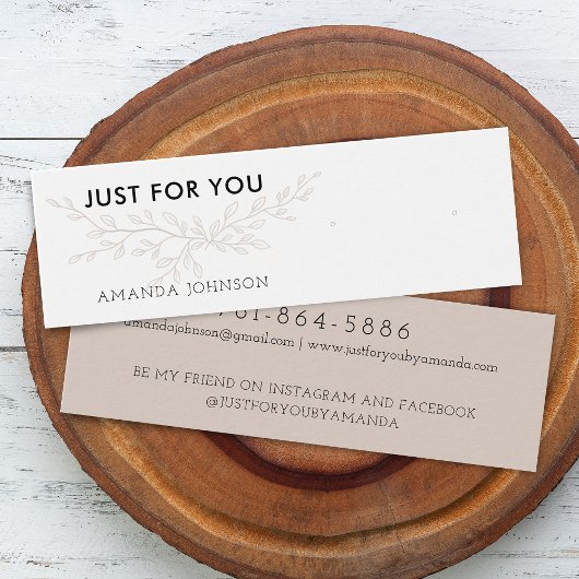 Modern Branch Earthy Stud Earring Display Card