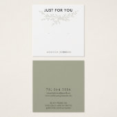 Modern Branch Earthy Stud Earring Display Card (Vorne & Hinten)