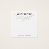 Modern Branch Earthy Stud Earring Display Card (Vorderseite)