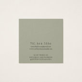 Modern Branch Earthy Stud Earring Display Card (Rückseite)