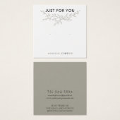 Modern Branch Earthy Stud Earring Display Card (Vorne & Hinten)