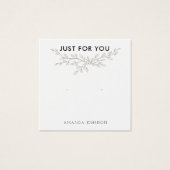 Modern Branch Earthy Stud Earring Display Card (Vorderseite)