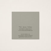 Modern Branch Earthy Stud Earring Display Card (Rückseite)