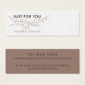 Modern Branch Earthy Stud Earring Display Card (Vorne & Hinten)