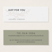 Modern Branch Earthy Stud Earring Display Card (Vorne & Hinten)