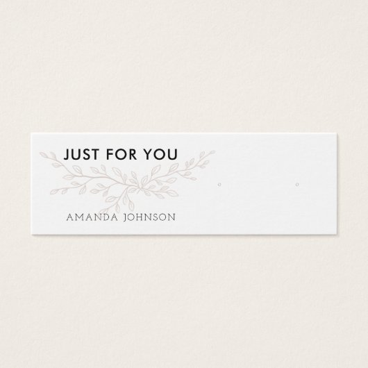 Modern Branch Earthy Stud Earring Display Card (Vorderseite)