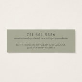 Modern Branch Earthy Stud Earring Display Card (Rückseite)