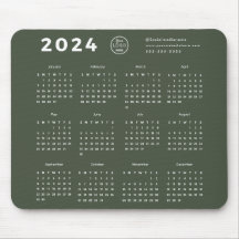 Modern Branding Forest Green 2024-Kalender-Logo