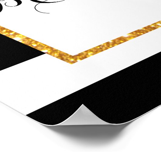 Modern Brautparty Begrüßungszeichen Poster (Ecke)