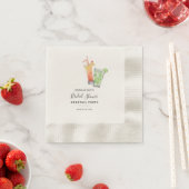Modern Brautparty Cocktail Party Script Paper Serviette (Beispiel)