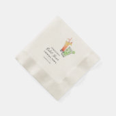Modern Brautparty Cocktail Party Script Paper Serviette (Ecke)