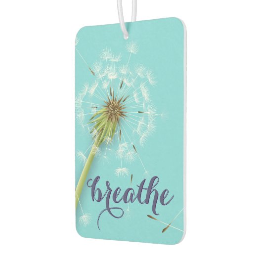 Modern BREATHE Script Dandelion Blue Autolufterfrischer (Links)