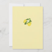 Modern Bridal Tee Lemons Portugiesische Fliesendus Einladung (Rückseite)