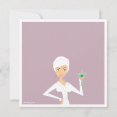 Modern Bride Bachelorette Wellness-Center Party Ei Einladung (Rückseite)