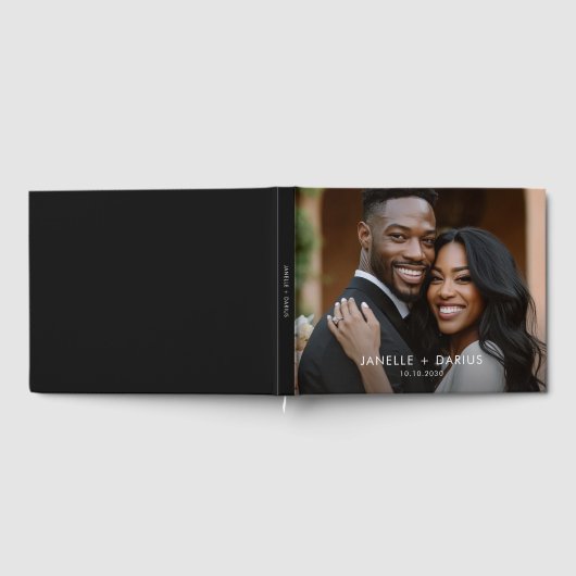 Modern Bride Groom Wedding Guest Book Gästebuch (Voll)