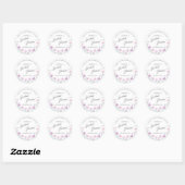 Modern Bride Shower Square Sticker  (Blatt)