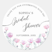 Modern Bride Shower Square Sticker (Vorderseite)