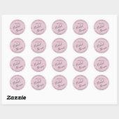 Modern Bride Shower Square Sticker  (Blatt)
