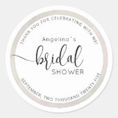Modern Bride Shower Sticker (Vorderseite)
