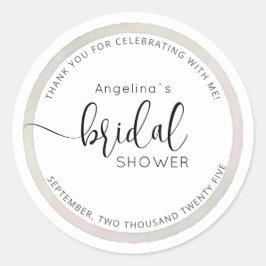 Modern Bride Shower Sticker 