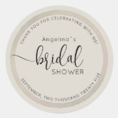 Modern Bride Shower Sticker  (Vorderseite)