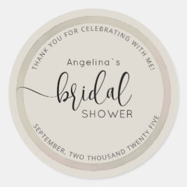 Modern Bride Shower Sticker 