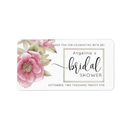 Modern Bride Shower Sticker  Adressaufkleber